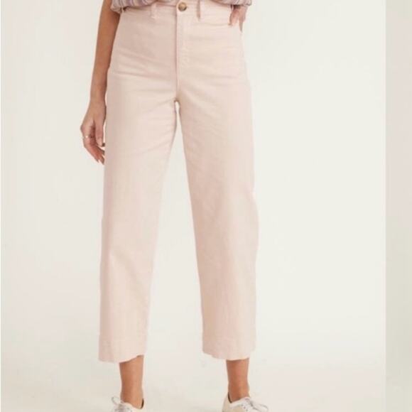 Marine Layer Bridget Cropped Pants Peach Size 14 - Picture 1 of 10